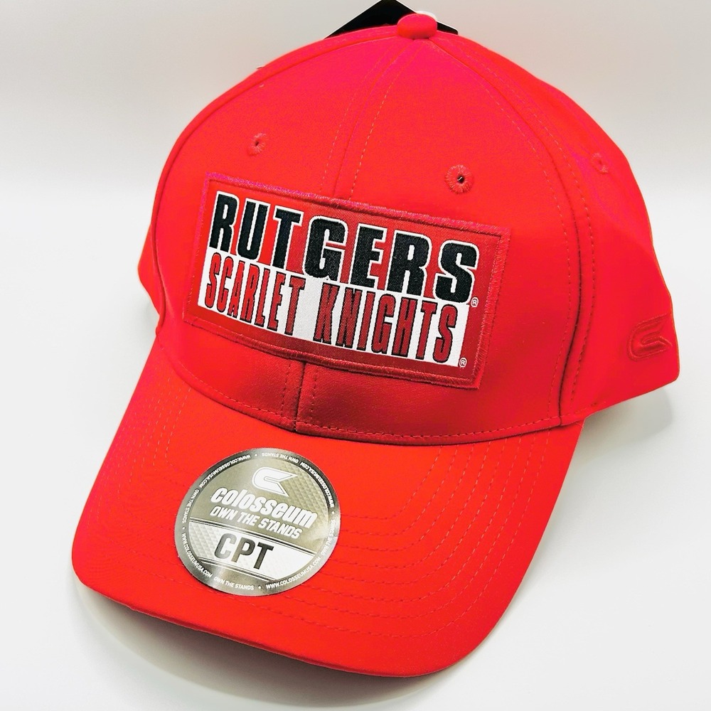 Rutgers Scarlet Knights Colosseum Patch CPT Hat Cap Snapback Adjustable NCAA